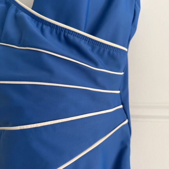 MiracleSuit Horizon One-Piece Swimsuit Blue Slimming Tummy Control *missing size - Picture 2 of 9